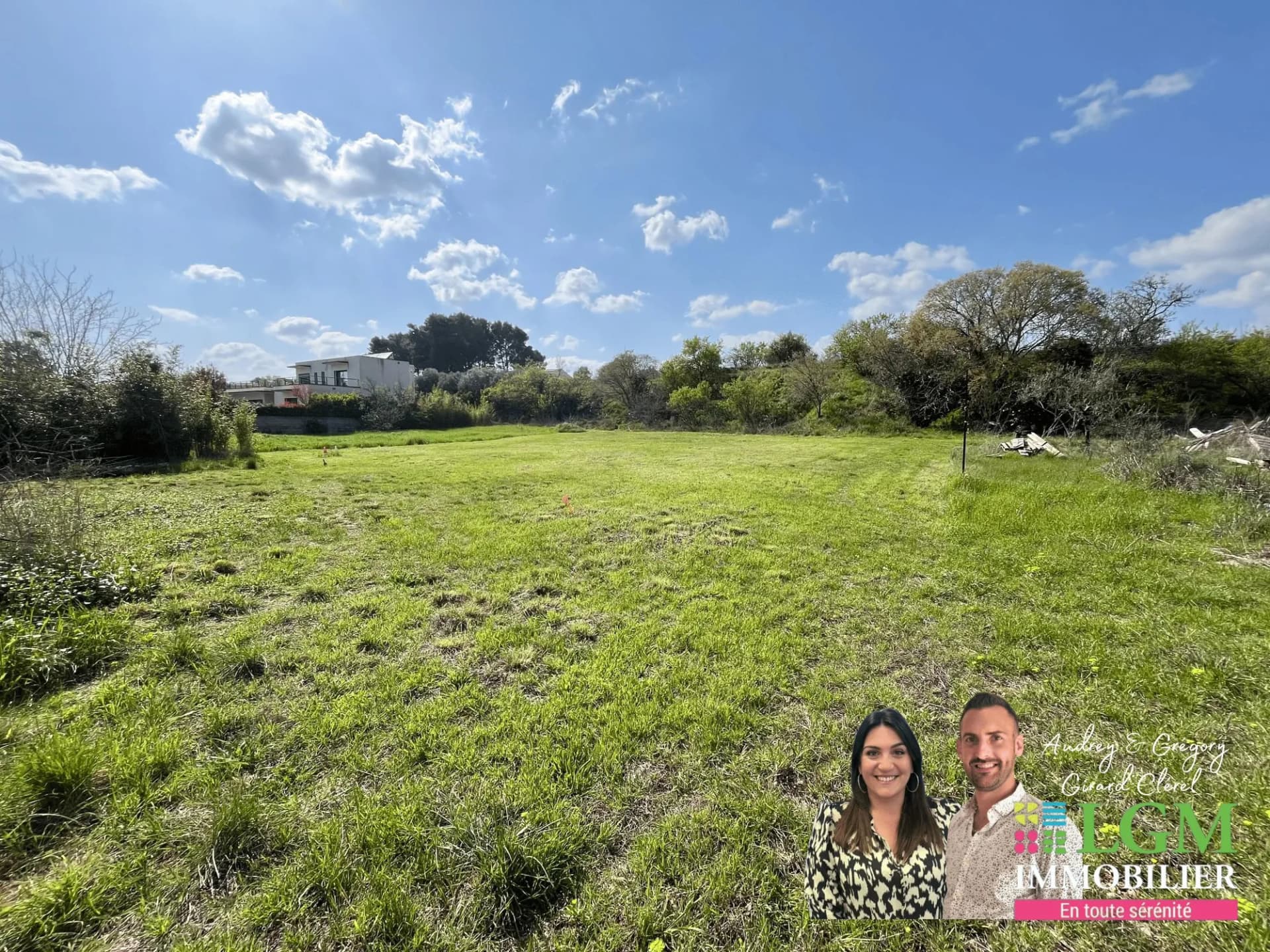 Terrain constructible de 2230 m² à Paulhan - Projet validé 4 lots